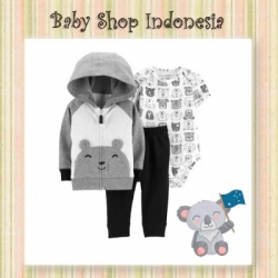 Setelan Jumpsuit Grey Bear  large